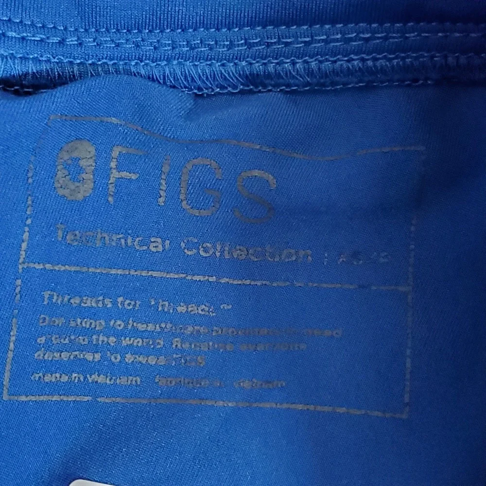 FIGS Women Scrub Pants XS/P Blue Cargo Jogger Zamora